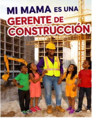 Spanish edition cover: Mi mamá es una gerente de construcción